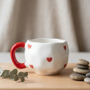 hand painted ceramic mug