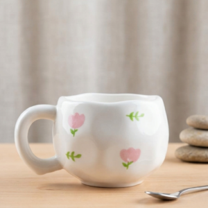 hand painted ceramic mug