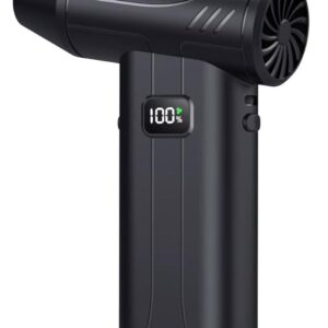 x9 handheld turbo air blower cordless electric air duster rechargeable usb c portable high speed cleaning blower with 5 speed levels digital display multi purpose dust removal tool for keyboard car home office cleaning