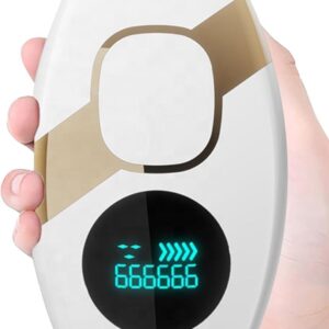 laser hair removal device 999,999 flashes, permanent painless hair removal for women & men, 5 energy levels, 2 modes auto & manual, at home facial & body hair remover for face, bikini, underarms & legs