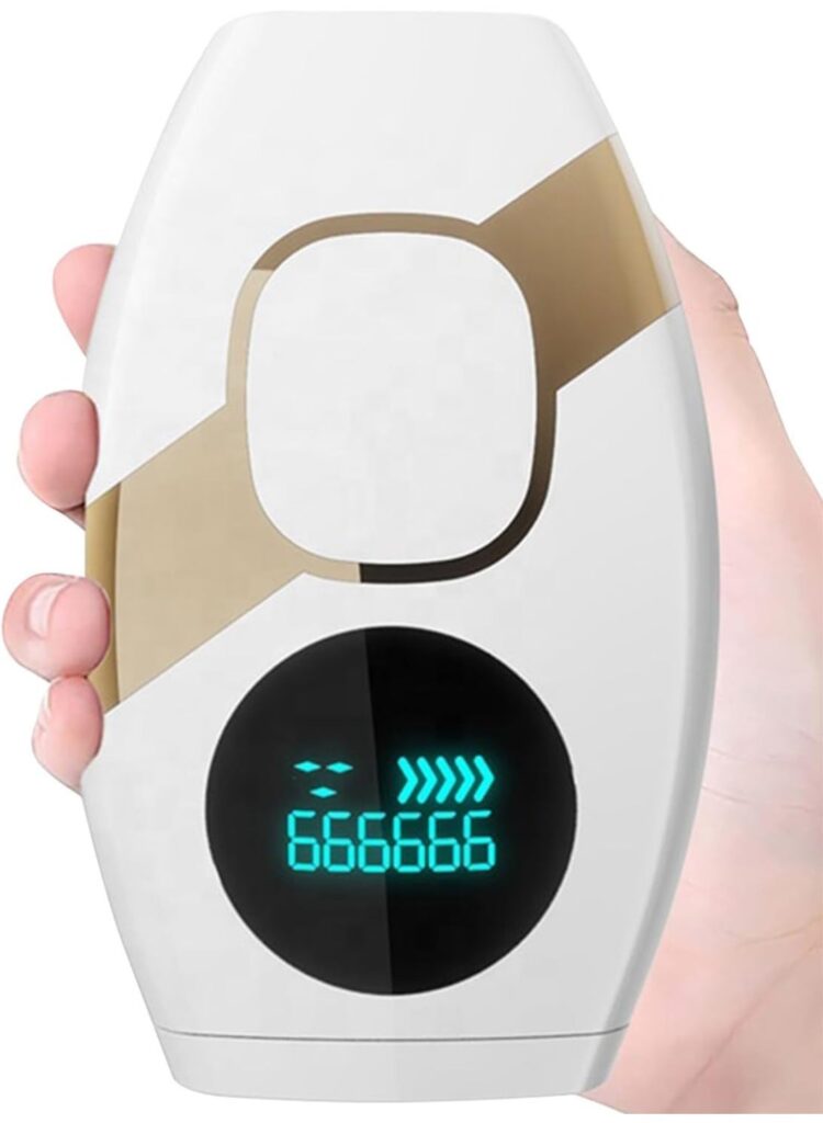laser hair removal device 999,999 flashes, permanent painless hair removal for women & men, 5 energy levels, 2 modes auto & manual, at home facial & body hair remover for face, bikini, underarms & legs