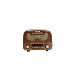 vintage portable radio am fm sw rechargeable wireless speaker retro classic design usb playback bluetooth radio md 1303bt multi band radio with strong signal high volume sound